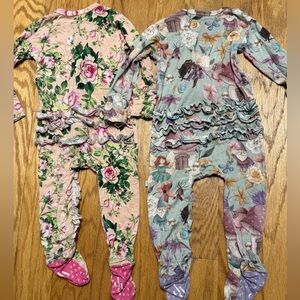Posh Peanut Footies - Set of 2 - Size 6-9 months